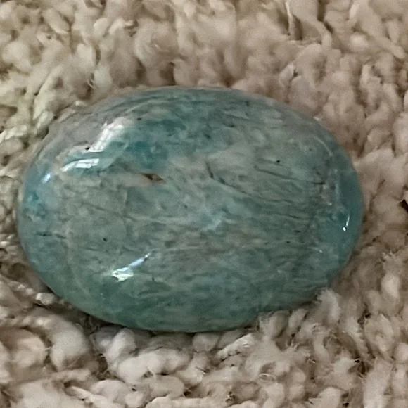 LARGE Amazonite Palm Stone - Picture 10 of 11